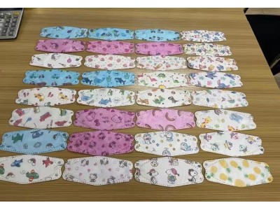 3D立体口罩 儿童印花一次性口罩图1