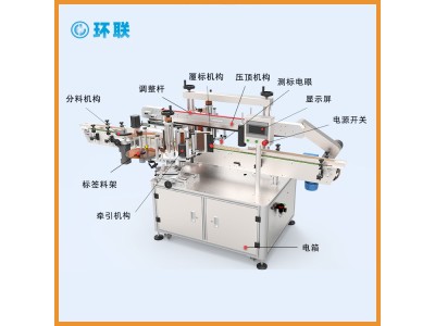 环联自动侧面贴标机图1