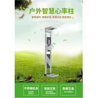 智能心率柱,乐佳利康HW-B9型户外身高体重心率平衡力体测仪