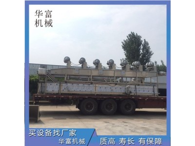 茼蒿连续式气泡清洗风干设备 海带头清洗风干流水线图1