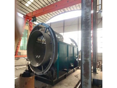 元瑞机械生产大小石料筛分机 建筑垃圾筛选机 移动滚筒筛石机图1