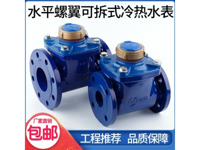 家用商场水表总厂工业法兰国标大口径可拆螺翼式图1