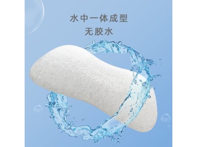空气纤维天丝面料波浪枕枕芯浅灰礼品脊椎睡眠枕图1