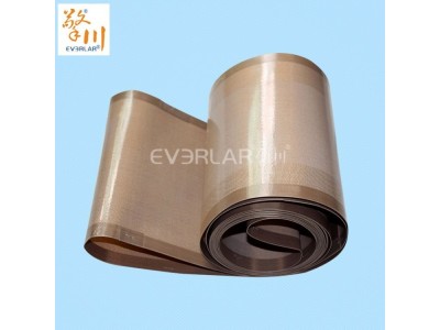 超薄特氟龙输送带耐高温化妆品机械光面铁氟龙传送带图1