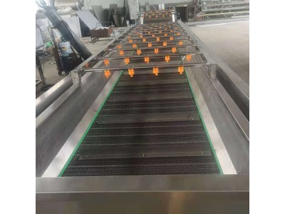 高压喷淋气泡清洗机 果蔬加工设备 净菜加工流水线定做图1