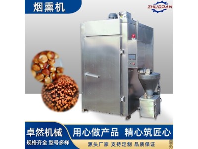 全自动商用腊肠红肠烟熏炉 玉米馒头大米红薯烘干烟熏蒸煮设备图1