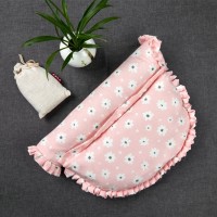 连体枕 多花色艾草枕组合连体可拆洗宫廷枕棉麻布艺圆柱护颈枕