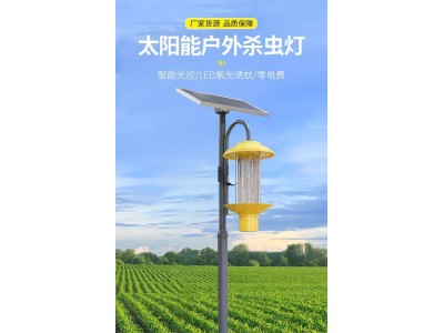 病虫测防系统频振式杀虫灯杆 立杆式太阳能杀虫灯 景观式诱虫灯图2
