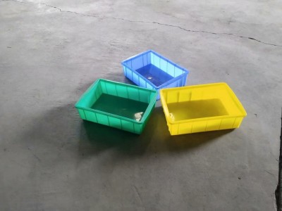 塑料方盘加厚收纳浅胶盆车间周转盘塑料盒黄粉虫养殖塑胶盆图1