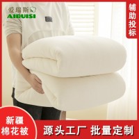 四川省爱瑞斯军训被子棉被单人宿舍劳保工地棉被褥子批发工厂