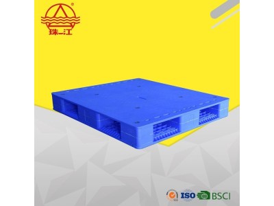 塑料托盘 厂家批发 1210-150 T型结构平板双面加钢管图1