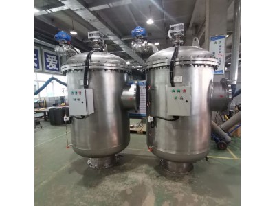 国海 立式全自动清洗过滤器 污水 冷却循环水处理设备图1