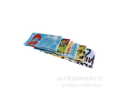 欧美爆款速干沙滩巾轻便易携带任意花型尺寸可定制超细纤维毛巾图1