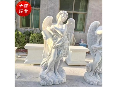 石雕欧式人物雕塑汉白玉四季女神小天使维纳斯雕像定做图3