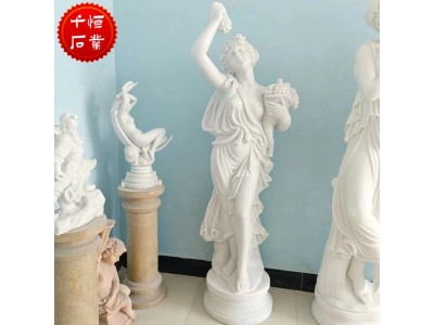石雕欧式人物雕塑汉白玉四季女神小天使维纳斯雕像定做图1