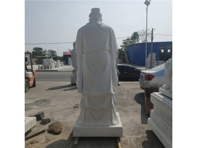 石雕先师孔子雕像 汉白玉历史人物雕塑 可美化校园环境图5