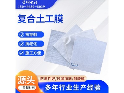 垃圾场复合土工膜 长丝复合膜 水库人工湖防渗两布一膜 一布图1