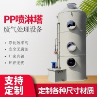 PP喷淋塔不锈钢环保废气处理设备净化除尘水淋塔