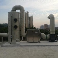 荣信 废气处理设备 pp洗涤塔 不锈钢脱硫除尘酸雾喷淋塔