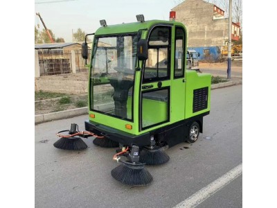车间工厂扫路车 全自动电动洗地车 道路小型清扫车图1
