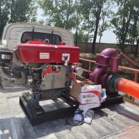 大水量自吸泵 移动式8寸排污泵 新晨柴油抽水泵