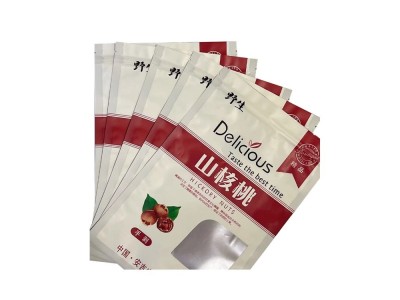 山核桃塑料包装袋 零食类开窗自封袋 自立自封包装镀铝袋 瑞隆图1