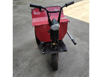 小骑兵建筑工程车三轮车 工地电动灰斗车 农用翻斗车图1