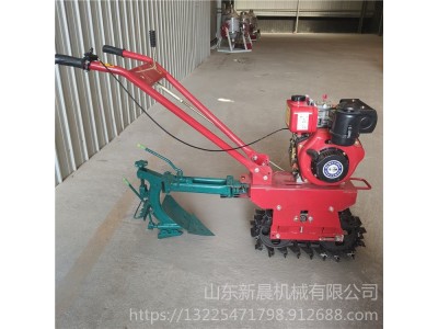 链轨微耕机手扶式趟地机自走式犁地机履带趟地机图1