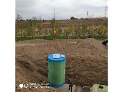 三 江环保 耐酸碱玻璃钢城镇污水雨水提升一体化预制泵站直径2图1