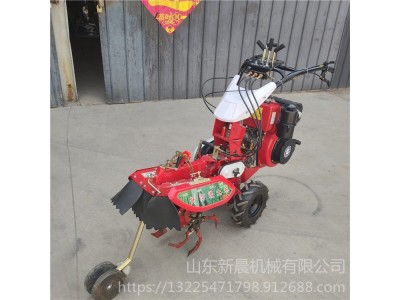 大棚开沟培土草莓扶垄机自走式大葱培土机10马力柴油田园管理机图1