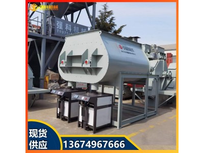 卧式圆筒瓷砖胶生产线 粘合砂浆搅拌机 粘结剂胶泥加工设备图1