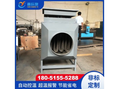 生产定制蒸汽过热卧式管道加热器 自动控温循环空气电加热器图1