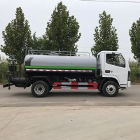 多功能园林绿化东风福瑞卡5立方洒水车小型工地降尘车
