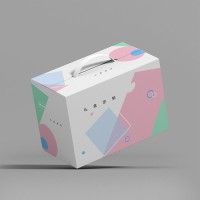 中秋节月饼手提礼品翻盖纸盒 喜庆外包装手提盒 印刷定制