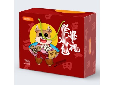 农产品手提盒 马鲛鱼礼套盒 印刷产品外包装定做图1