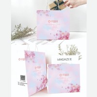 卡纸包装袋 复古仿麻手绘礼品袋 纸袋 特种纸印刷