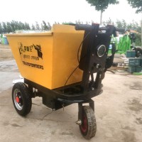 熔焱小型电动手推车 工地搬运手推灰斗车翻斗车