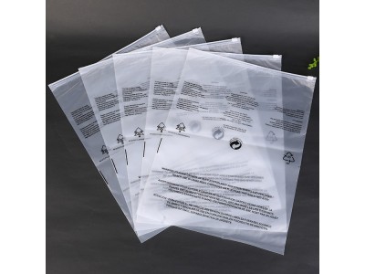 消费后回收再生pe袋子 GRS认证印刷循环标志警示语包装袋图1