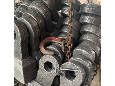 矿山锤式破碎机锤头 锤破高铬合金制砂耐磨榔头图1