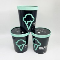 双淋膜冰淇淋纸杯一次性酸奶碗 加厚双皮奶纸杯32盎司