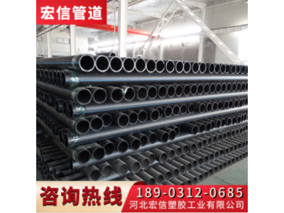 非开挖HDPE管 聚乙烯自来水供水工程用PE管图1