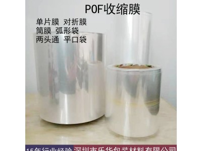 工厂加工打孔对折膜 HC3POF收缩袋 打易撕线两头通收缩膜图1