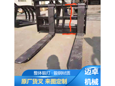 供应1T货叉 锻造实心货叉 重型叉车叉齿 便携操作图1
