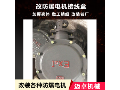 安检要求整改 防爆电机接线盒 双出线口接线盒图1