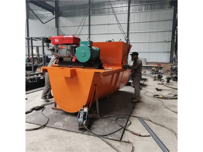混凝土渠道成型机 大坡度排水沟成型机施工图片图1