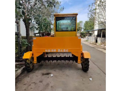 翻耙机 自行走槽式堆肥翻抛机品质保障图1