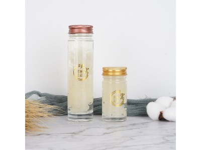 即食燕窝瓶直筒圆柱密封小玻璃瓶40ml75ml蜂蜜瓶图1