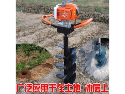 直径打眼挖坑机 汽油植树种植机挖坑机 小型汽油挖坑机图1