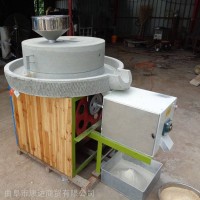 天然石材面粉石磨机五谷杂粮磨粉机商用面粉电动石磨