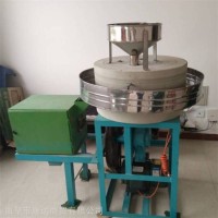 粮食研磨石磨机 60型电动面粉石磨机 小麦高粱磨粉石磨机